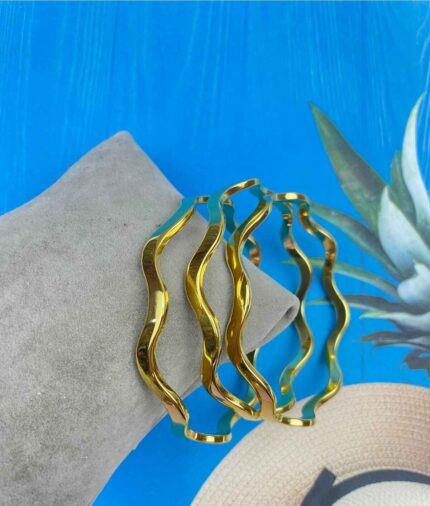 Çelik Kalın Zikzak Ajda Bilezik