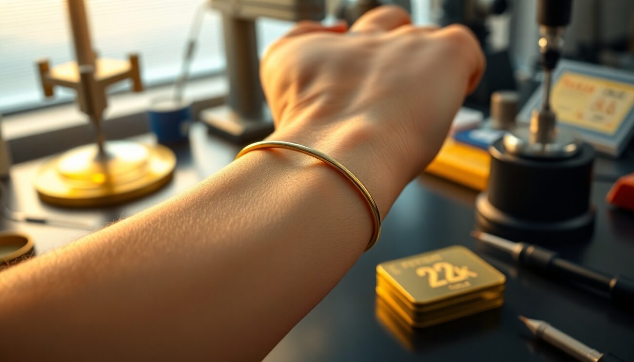 Ajda Bilezik Nedir? İnce Bir Çizginin Moda Evrenine Sızış Hikâyesi 22 22 ayarin altin tinisi ajda bilezikde bulustu metal bilimi ama kisa ve