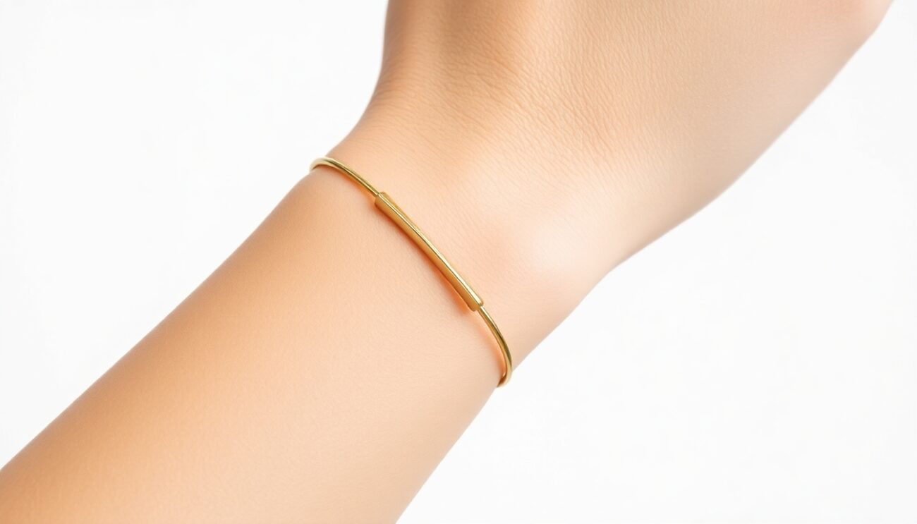 Ajda Bilezik Nedir? İnce Bir Çizginin Moda Evrenine Sızış Hikâyesi 31 matchstick ajda bilezik ultra minimalist symbol clean aesthetic shot 1