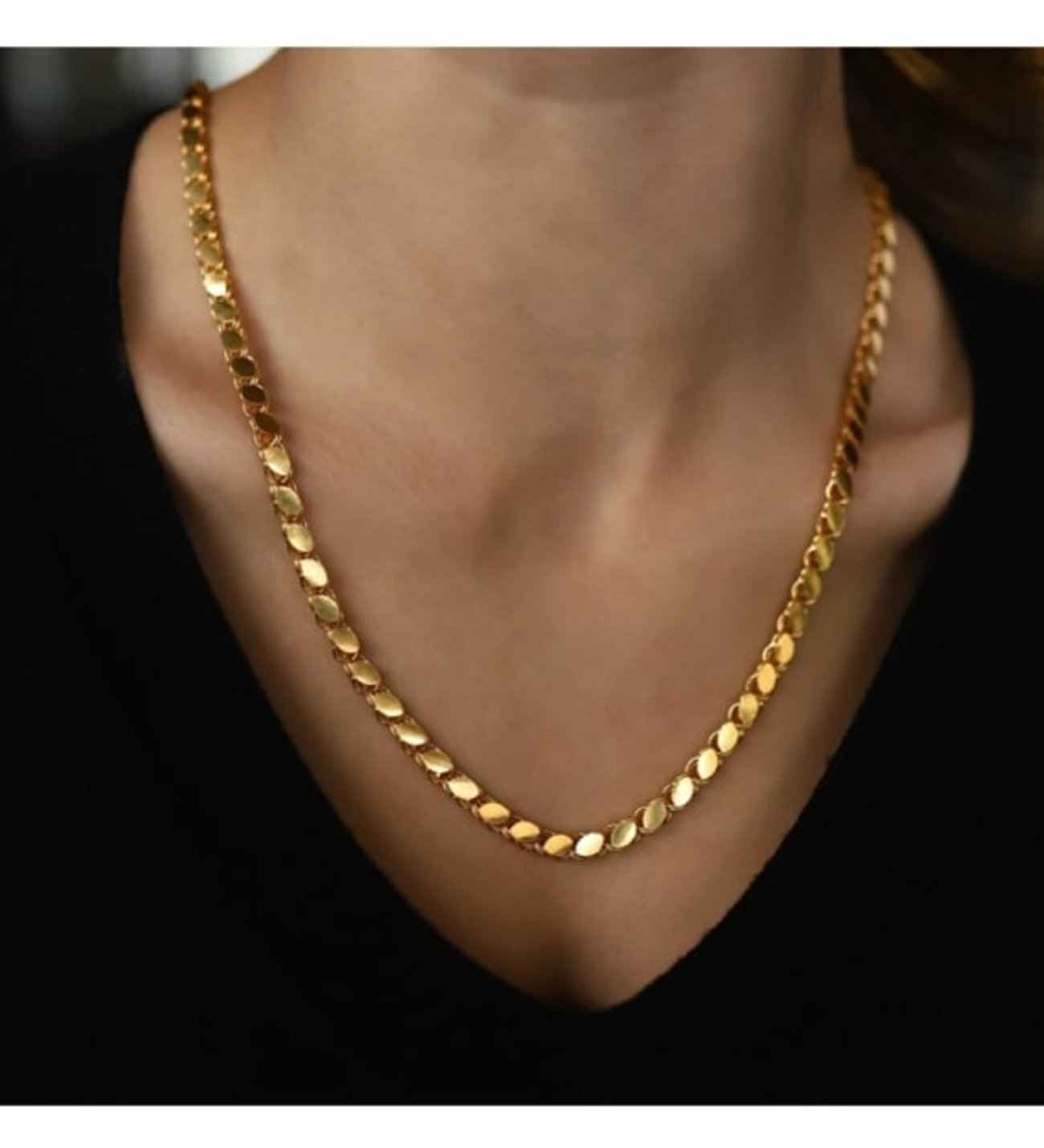 22 ayar zincir kolye