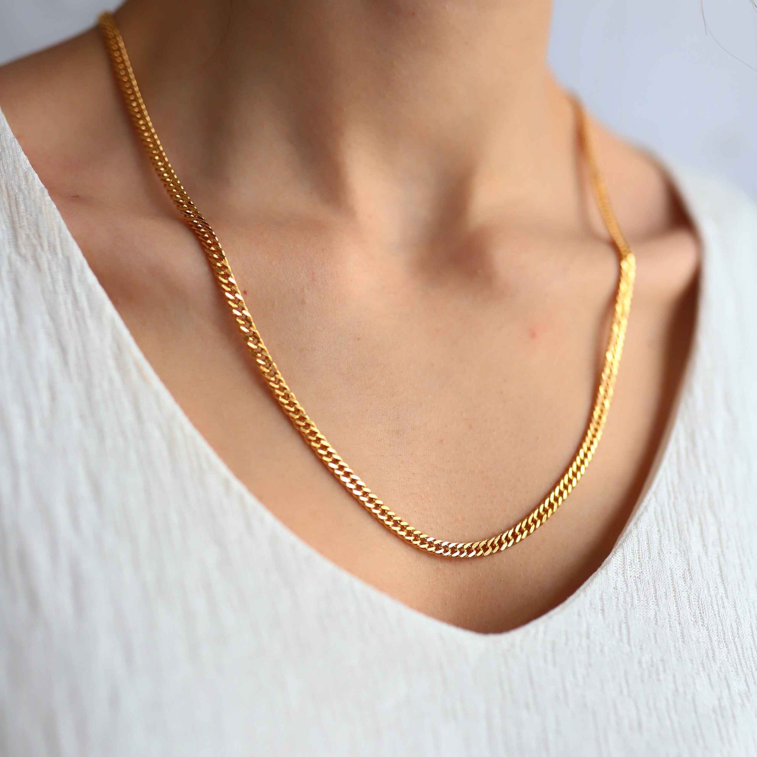 22 ayar zincir kolye