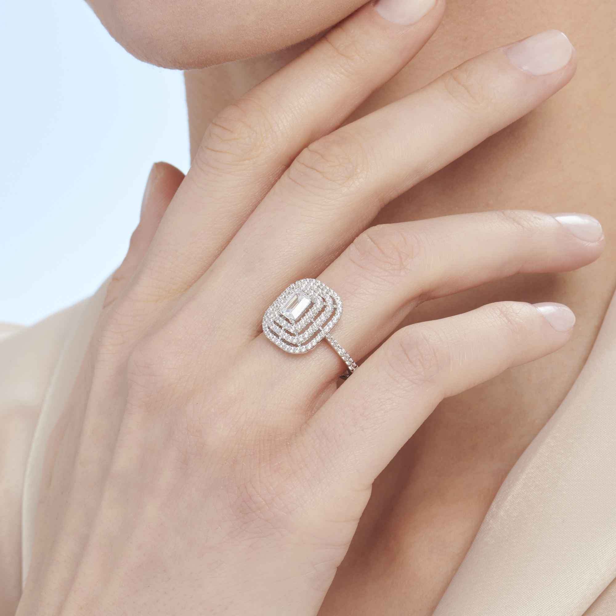 altın baget yüzük