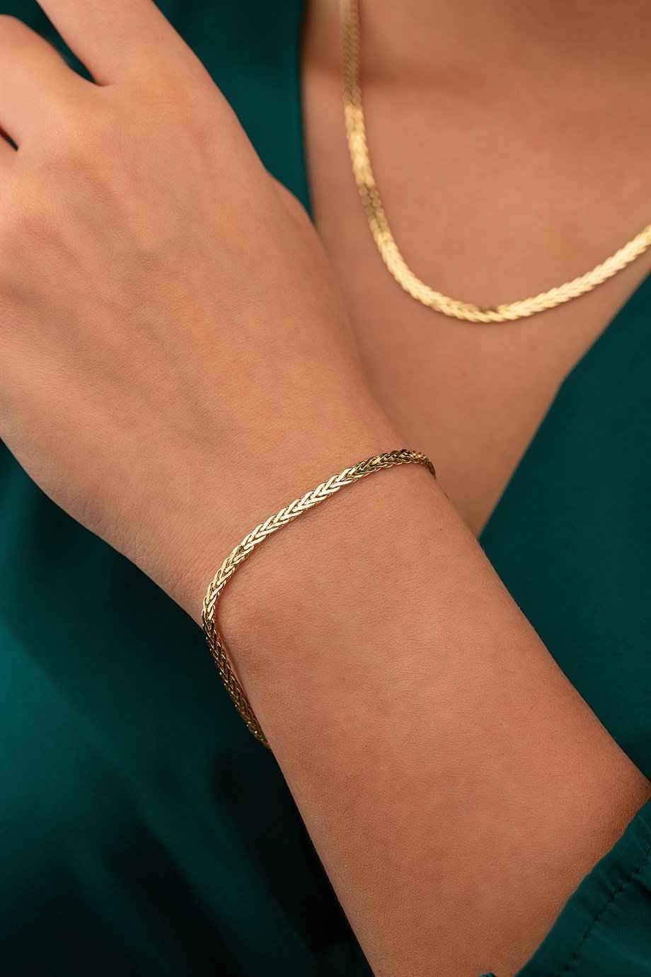 14 ayar zincir bileklik