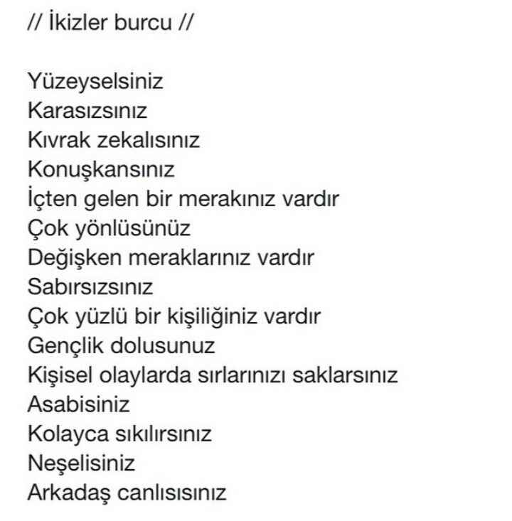 ikizler burcu Özellikleri Nelerdir? ikizler burcu Özellikleri Nelerdir?