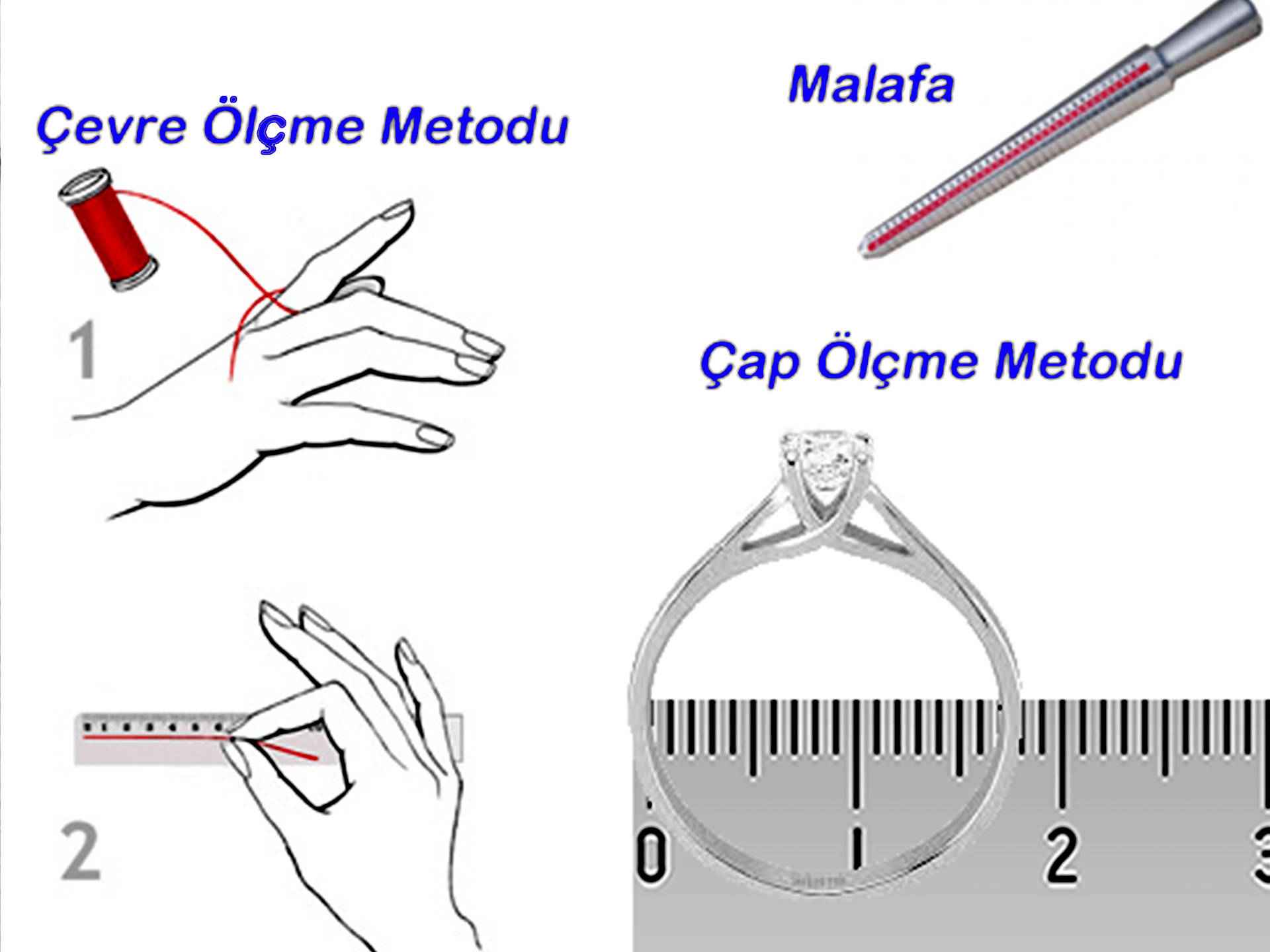 yüzük ölçünüzü bulun