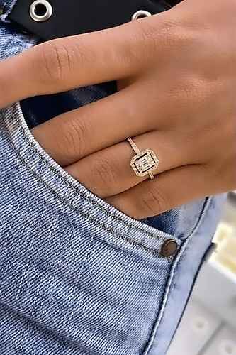 altın baget yüzük altın baget yüzük