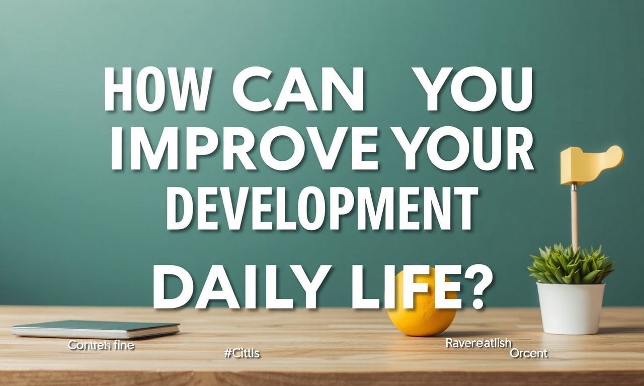 Günlük Hayatta Kişisel Gelişiminizi Nasıl Artırabilirsiniz?
