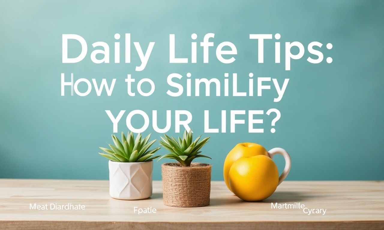 Günlük Yaşamda Kullanışlı Bilgiler: Hayatınızı Nasıl Kolaylaştırabilirsiniz?