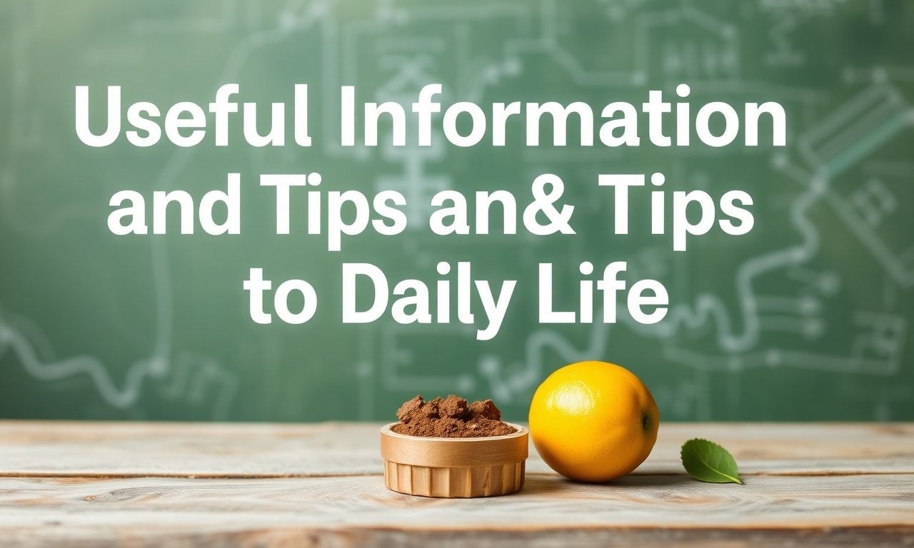 Günlük Yaşamda Kullanılabilir Bilgi ve İpuçları