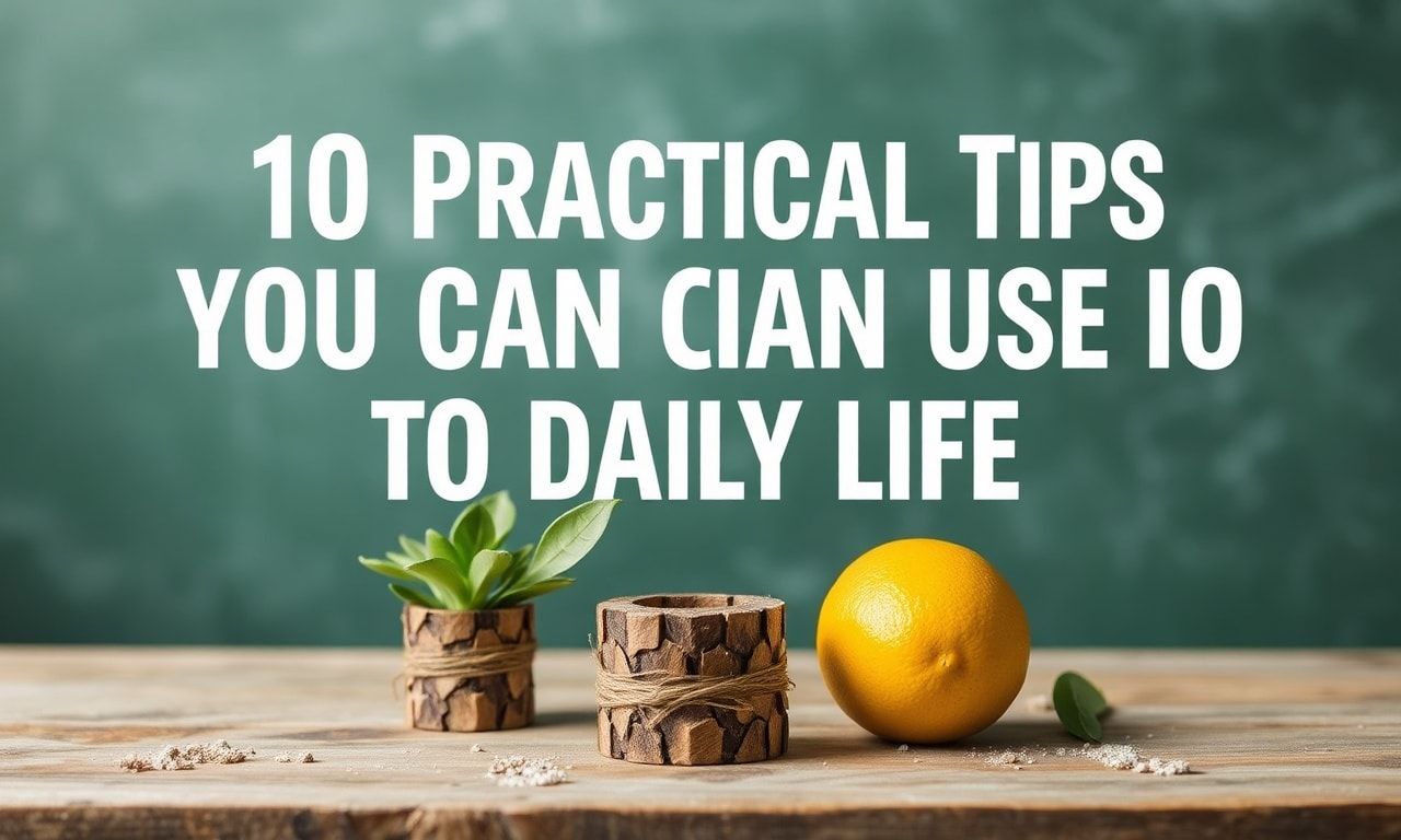 Günlük Yaşamda Kullanabileceğiniz 10 Pratik İpucu