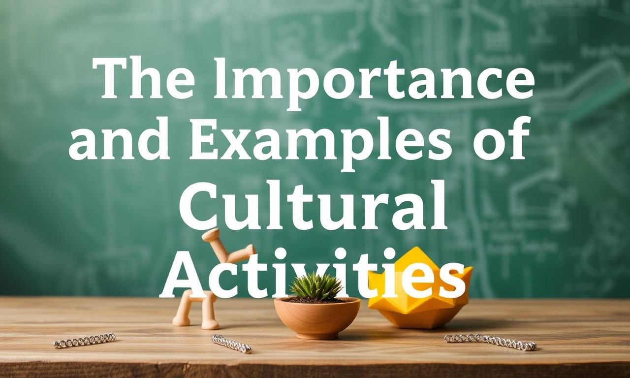 Kültürel Etkinliklerin Önemi ve Örnekleri