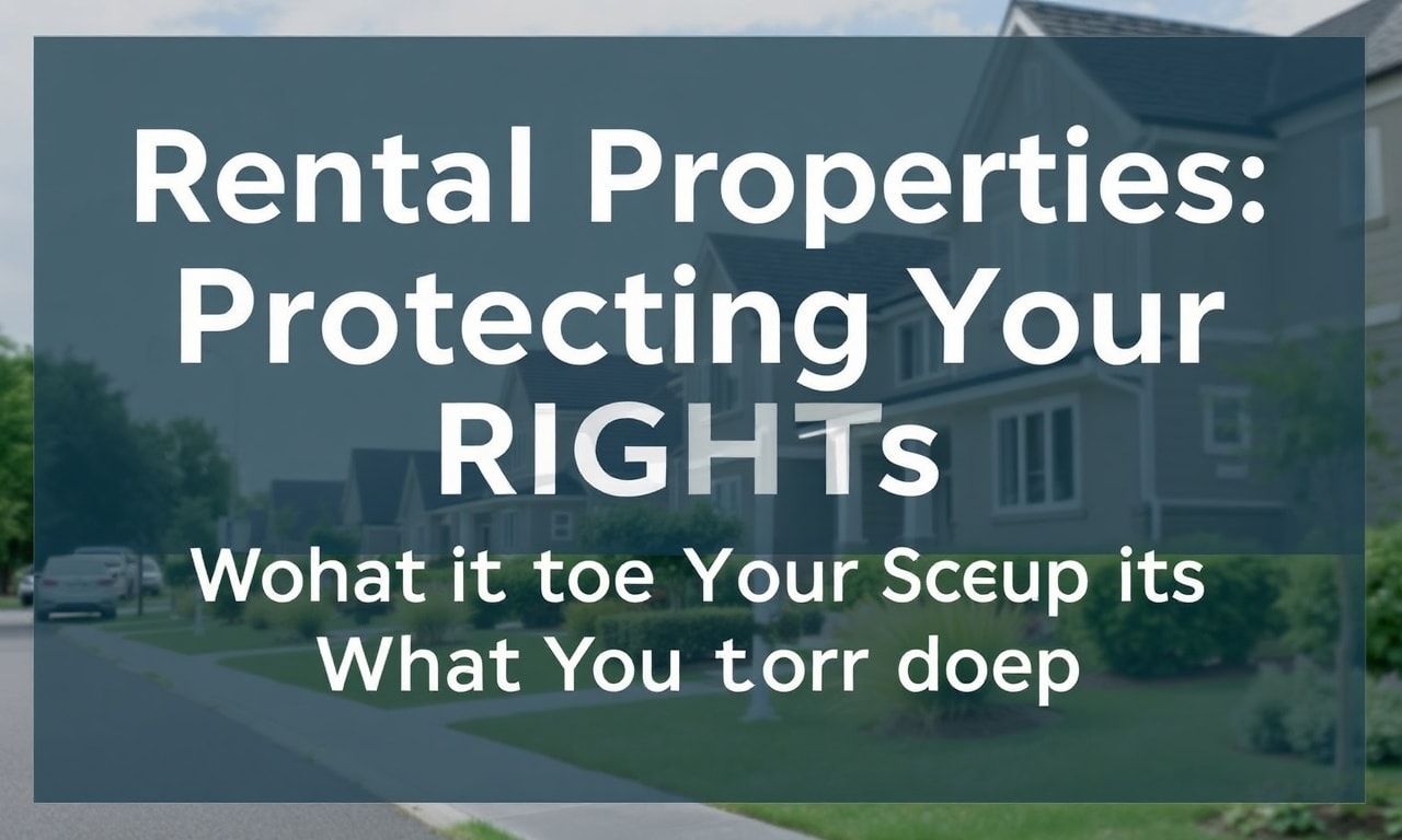 Kiralık Konutlar: Hakkınızı Koruma ve Bilmeniz Gerekenler