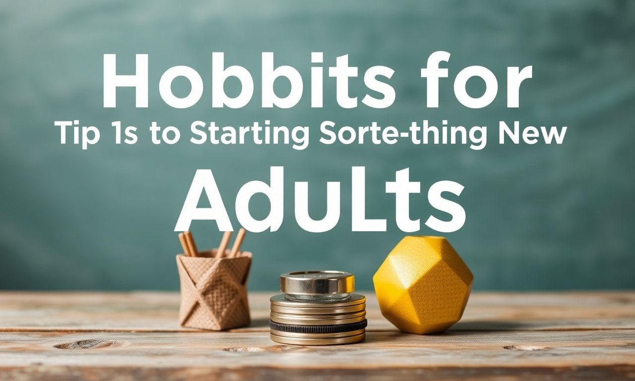 Yetişkinler İçin Hobiler: Yeni Bir Şeye Başlamak İçin İpucular