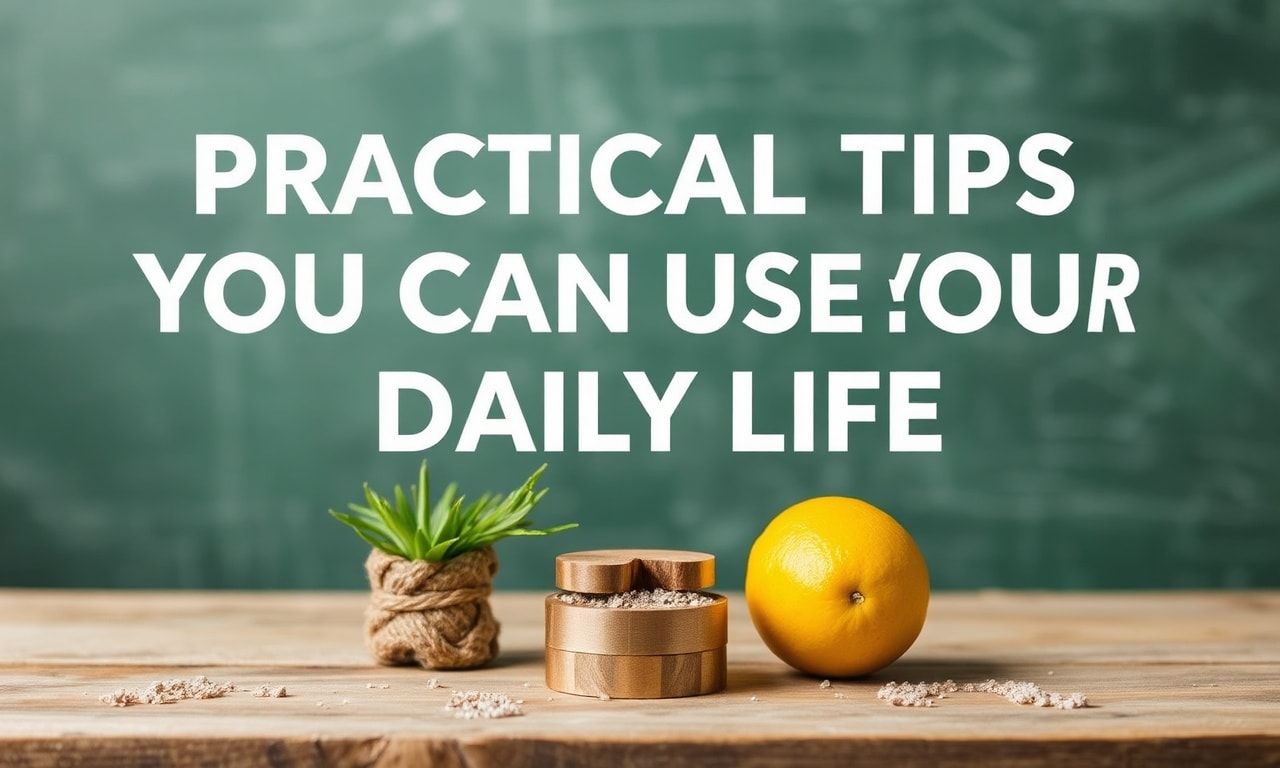 Günlük Hayatta Kullanabileceğiniz Pratik İpuçları