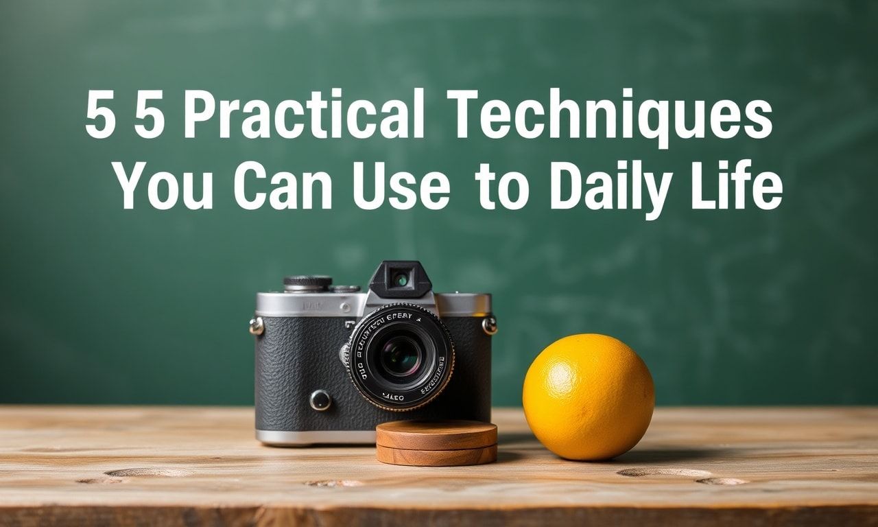 Günlük Yaşamda Kullanabileceğiniz 5 Pratik Teknik