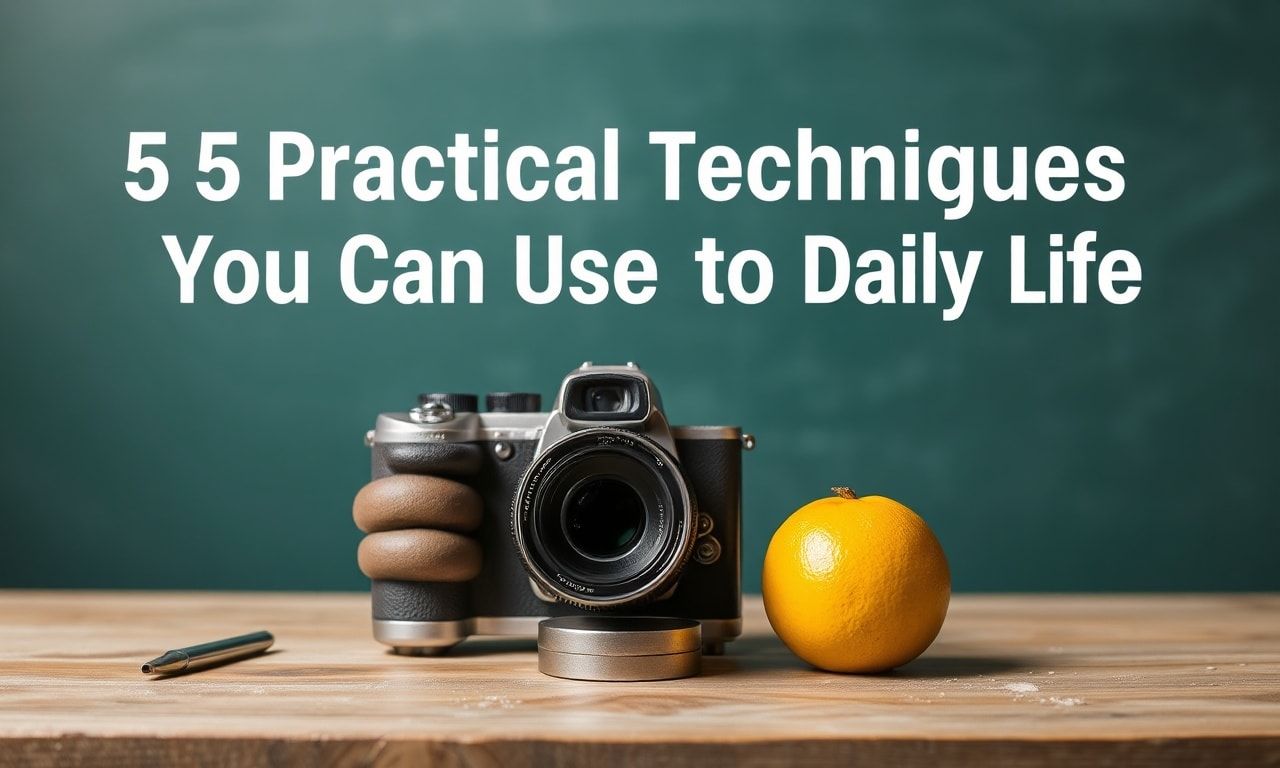 Günlük Yaşamda Kullanabileceğiniz 5 Pratik Teknik